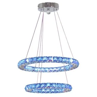 CANDELLUX 32-63106 LORDS ZWIS 40 OWALNY PODWÓJNY 27W LED RGB CHROM Z PILOTEM