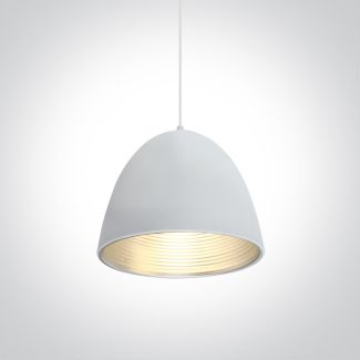 ONE LIGHT 63016A/W/G Koufalos 63016A/WG biało-szara lampa wisząca E27 20W