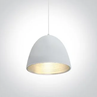 ONE LIGHT 63016A/W/G Koufalos 63016A/WG biało-szara lampa wisząca E27 20W
