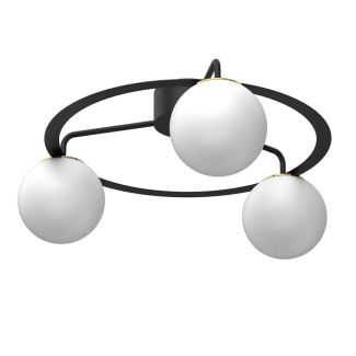 LUMINEX 5668 plafon Ballo black/gold 3xE27