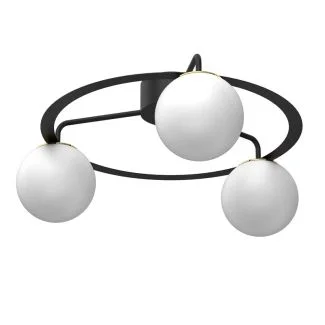 LUMINEX 5668 plafon Ballo black/gold 3xE27
