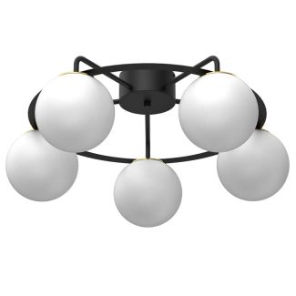 LUMINEX 5669 plafon Ballo black/gold 5xE27