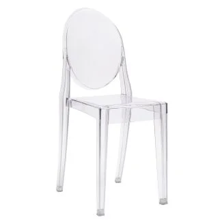 King Home 111-APC.CLEAR Krzesło VICTORIA transparentne - poliwęglan