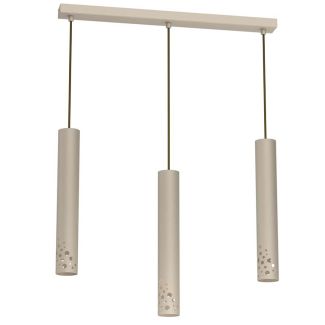 LUMINEX 5737 żyrandol Tibia Buble line bar 600 mm beige 3xGU10