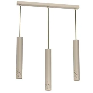 LUMINEX 5737 żyrandol Tibia Buble line bar 600 mm beige 3xGU10