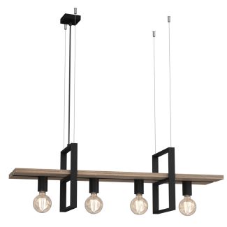 LUMINEX 424 oprawa sufitowa Shelf żyrandol czarny