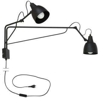 ALDEX 1002D1 KINKIET SOHO 2 CZARNY
