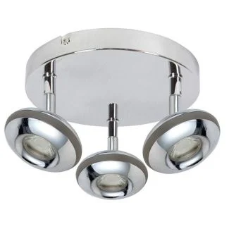 CANDELLUX 98-67685 SKIPPER PLAFON 3X6W LED COB GŁÓWKA OKRĄGŁA 1E Z PRZEGUBEM KD SYSTEM CHROM