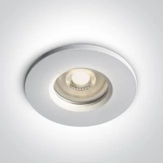 ONE LIGHT 10105R1/W Nikolaos biały wpust z oprawką GU10 MR16 50W IP65