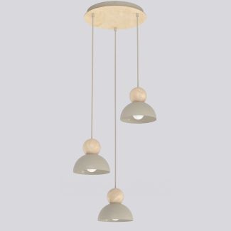EMIBIG 1678/3PREM KAKI 3PREM MOKKA LAMPA WISZĄCA