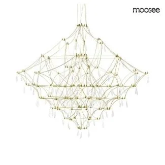 MOOSEE MSE1501100127 lampa wisząca CONSTELATION 100 GOLD - LED, stal szczotkowana