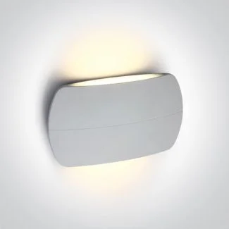 ONE LIGHT 67378A/W/W Tarsina 2 biały kinkiet LED 3000K 2x6W IP54
