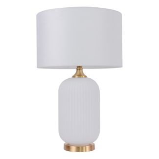 LIGHT PRESTIGE LP-1515/1T big white Lampa stołowa Tamiza 65 cm biała 1xE27