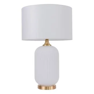 LIGHT PRESTIGE LP-1515/1T big white Lampa stołowa Tamiza 65 cm biała 1xE27