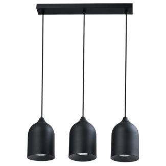 LIGHT PRESTIGE LP-0110/3L BK Metalowa lampa wisząca Nilo czarna 3xGU10