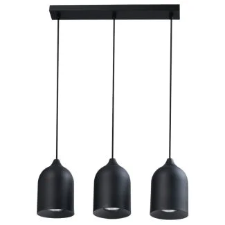 LIGHT PRESTIGE LP-0110/3L BK Metalowa lampa wisząca Nilo czarna 3xGU10