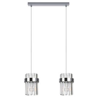 LIGHT PRESTIGE LP-2910/2L CH Lampa wisząca Vetro chrom 2xE14
