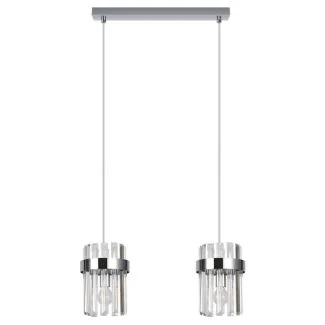 LIGHT PRESTIGE LP-2910/2L CH Lampa wisząca Vetro chrom 2xE14