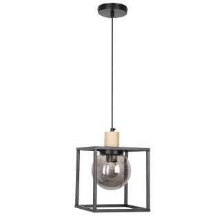CANDELLUX 31-00743 RETRO 2 LAMPA WISZĄCA CZARNY 1X40W E27 KLOSZ DYMIONY