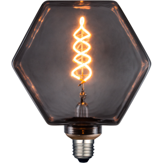 POLUX 317896 Żarówka dekoracyjna DecoVintage Led Filament LB160 Smoke E27 4W 50lm Extra WW