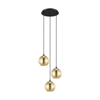 EGLO 39685 LAMPA LEMORIETA OPRAWA WISZĄCA HL/3 E27 SCHWARZ/GOLDFARBEN LEMORIETA