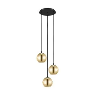 EGLO 39685 LAMPA LEMORIETA OPRAWA WISZĄCA HL/3 E27 SCHWARZ/GOLDFARBEN LEMORIETA