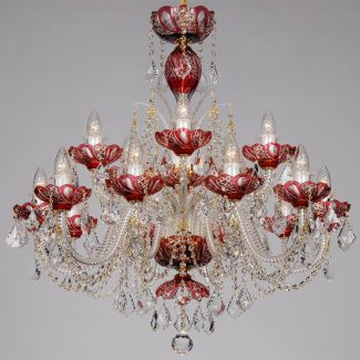 ECRYSTAL ZYR-15 Galaxy-red SP (SPECTRA Swarovski)