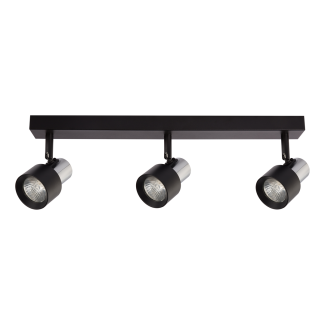 MILAGRO ML9949 Lampa Sufitowa Cino 3xGU10 Czarny + Chrom