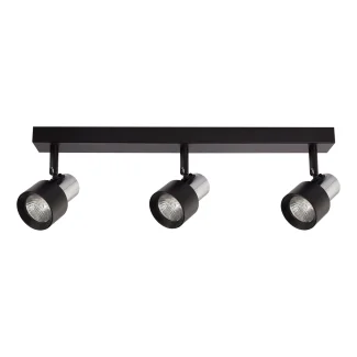 MILAGRO ML9949 Lampa Sufitowa Cino 3xGU10 Czarny + Chrom