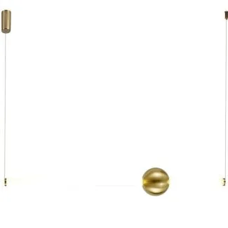 Step into Design ST-1688L Lampa wisząca O-LINE LED 93 cm mosiądz