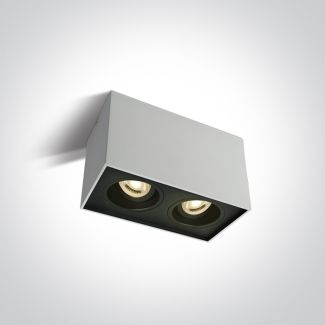 ONE LIGHT 12205YA/W Karlowasi 2 biała oprawa sufitowa z oprawką GU10 MR16 2x10W