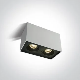 ONE LIGHT 12205YA/W Karlowasi 2 biała oprawa sufitowa z oprawką GU10 MR16 2x10W