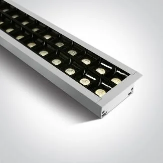 ONE LIGHT 38150BR/W/W Pitrofos biała oprawa wpuszczana UGR17 3000K 40W + 4 klipsy mocujące, 4 złącza & 2 zaślepkis
