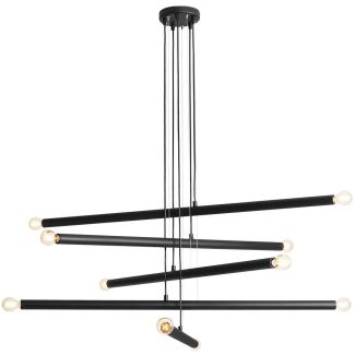ALDEX 1072M1 LAMPA WISZĄCA TUBO 10 CZARNA