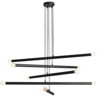 ALDEX 1072M1 LAMPA WISZĄCA TUBO 10 CZARNA