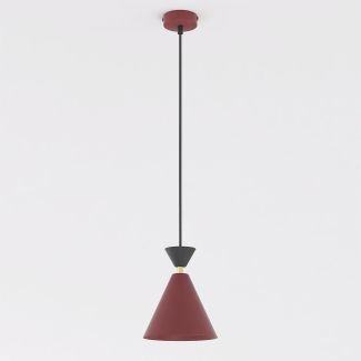 EMIBIG 1740/1 KLEVER 1 BURGUNDY BLACK Lampa wisząca