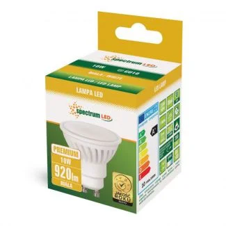SPECTRUMLED 14309 Żarówka LED GU10 230V 10W SMD NW CERAMICZNA PREMIUM SPECTRUM