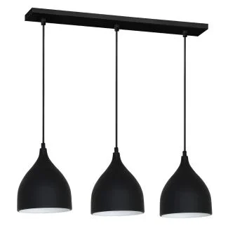 LUMINEX 6223 żyrandol Noak black/white