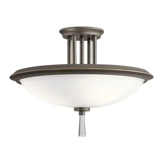 ELSTEAD Dreyfus KL-DREYFUS-SFOZ 3 Light Semi Flush