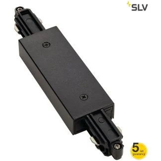WYPRZEDAŻ SLV 143100 Łącznik elektryczny do 1-F szyny czarny z możliwością podłączenia zasilania łącznik 1-fazowy