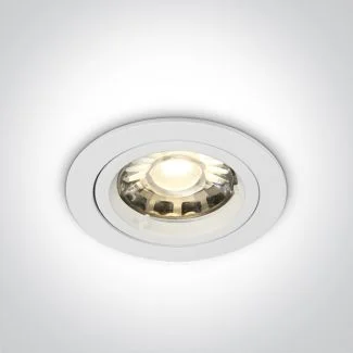 ONE LIGHT 10105/W Pirgos biały wpust z oprawką GU5.3 MR16