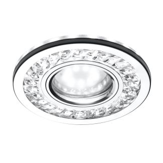 CANDELLUX 2268705 SK-92 CH/TR GU10 50W+LED SMD 3W 230V CHROM oczko sufitowe lampa sufitowa