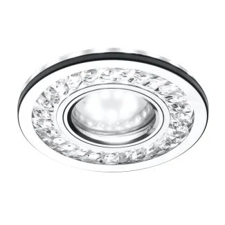 CANDELLUX 2268705 SK-92 CH/TR GU10 50W+LED SMD 3W 230V CHROM oczko sufitowe lampa sufitowa