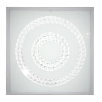 CANDELLUX 10-64516 LUX PLAFON 29X29 16W LED 4000K SATYNA PODWÓJNY RING