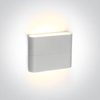 ONE LIGHT 67376/W/W Koutsi biały zewnętrzny kinkiet góra - dół SMD 2835,3000K 2x3W IP54