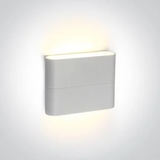 ONE LIGHT 67376/W/W Koutsi biały zewnętrzny kinkiet góra - dół SMD 2835,3000K 2x3W IP54