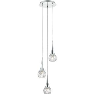 DAR LYA0350 LYALL 3LT PENDANT POL CHR