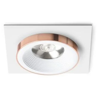 RENDL R13250 SHARM SQ I wpuszczana biała miedź 230V LED 10W 24° 3000K