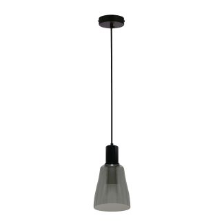 CANDELLUX 31-26934 Udin middle lampa wisząca czarny 1x15W GU10 klosz szary