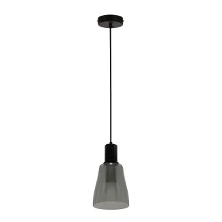 CANDELLUX 31-26934 Udin middle lampa wisząca czarny 1x15W GU10 klosz szary